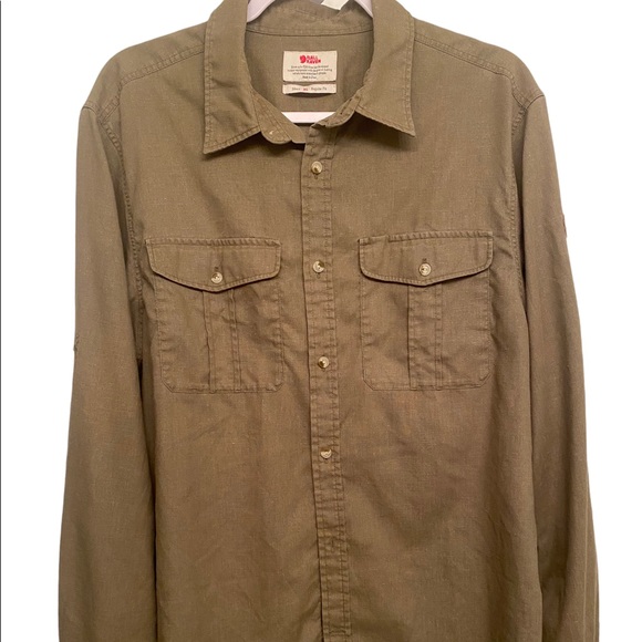 Fjallraven Other - Dark Green Fjallraven Ovik Travel Shirt